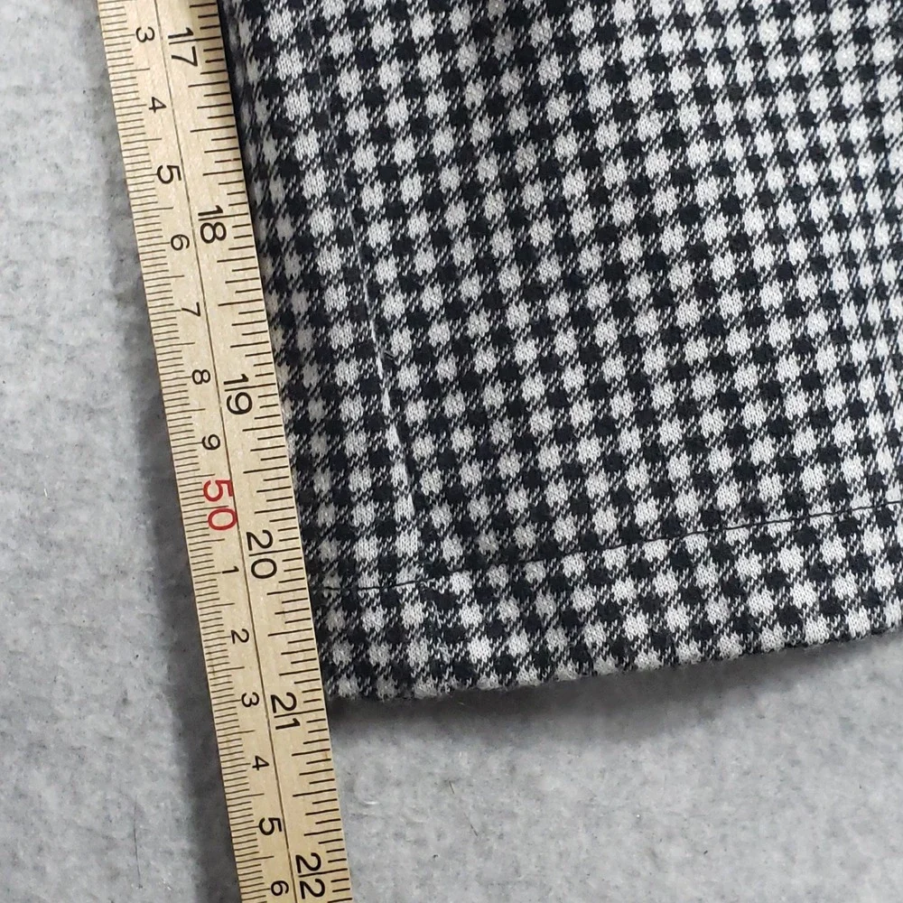 Zara Girls‎ Jumpsuit Houndstooth Wide Leg Size 11-12 Black White Puff Sleeve EUC